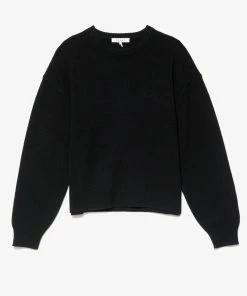Outlet π Frame-denim Ilona Perfect Crew Sweater -- Noir π© Women β 5 Frame-denim Ilona Perfect Crew Sweater -- Noir Women