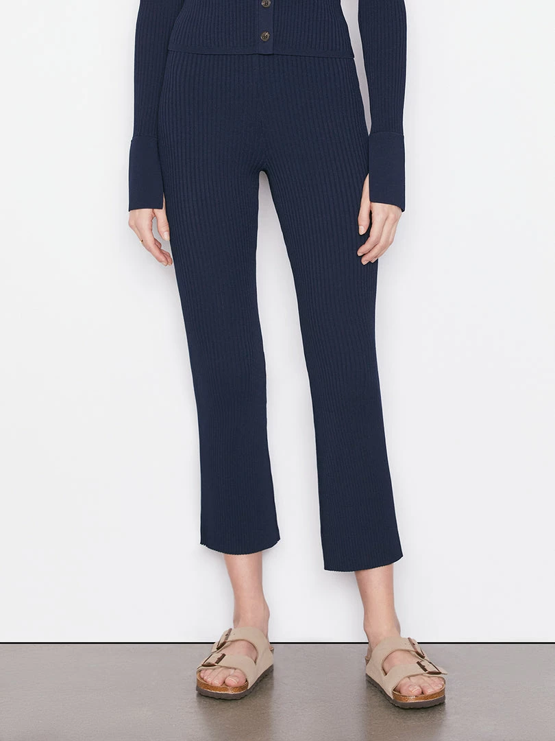 Best Sale โ Frame-denim Crop Kick Sweater Pant -- Navy ๐ 1 Frame-denim Crop Kick Sweater Pant -- Navy