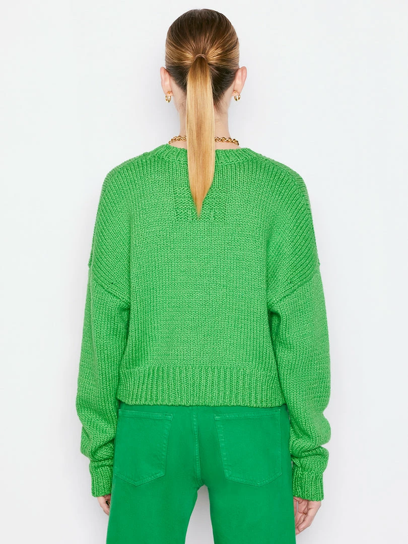 Hot Sale π Frame-denim Oversized Crop Sweater -- Grass Green π© Women π 5 Frame-denim Oversized Crop Sweater -- Grass Green Women