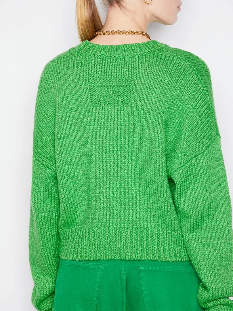 Hot Sale π Frame-denim Oversized Crop Sweater -- Grass Green π© Women π 4 Frame-denim Oversized Crop Sweater -- Grass Green Women