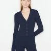 Frame-denim Women Button Front Cardi -- Navy