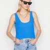 Frame-denim Women Crochet Tank -- Provence Blue