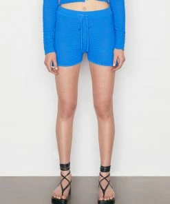 Frame-denim Crochet Shorts -- Provence Blue Women