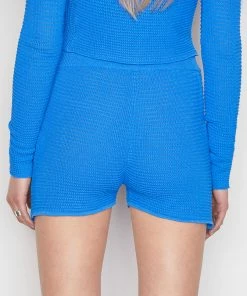 Frame-denim Crochet Shorts -- Provence Blue Women