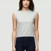 Frame-denim Le High Rise Muscle Tee -- Gris Heather