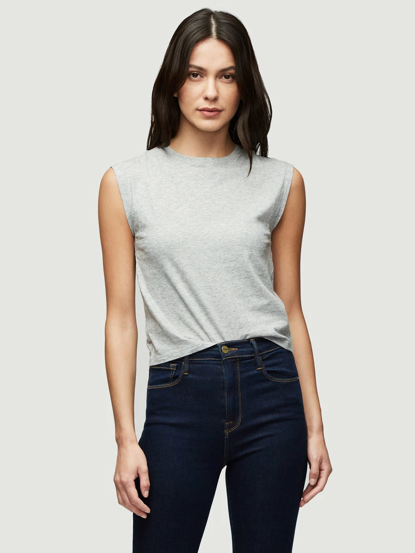 Budget π Frame-denim Le High Rise Muscle Tee -- Gris Heather βοΈ 2 Frame-denim Le High Rise Muscle Tee -- Gris Heather