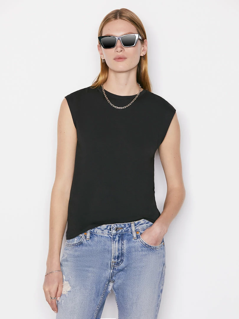 Best reviews of π Frame-denim Le Mid Rise Muscle Tee -- Noir π© Women π 1 Frame-denim Le Mid Rise Muscle Tee -- Noir Women