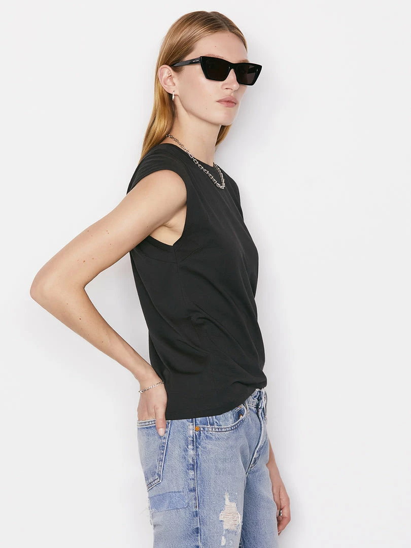 Best reviews of π Frame-denim Le Mid Rise Muscle Tee -- Noir π© Women π 6 Frame-denim Le Mid Rise Muscle Tee -- Noir Women
