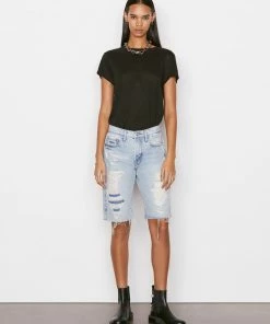 Frame-denim Easy True Tee -- Noir