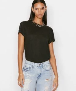 Frame-denim Easy True Tee -- Noir