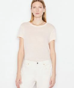 Frame-denim Clothing Easy True Tee -- Nude Pink