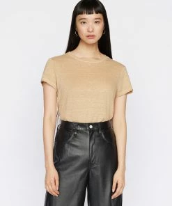 Frame-denim Easy True Tee -- Taupe Women