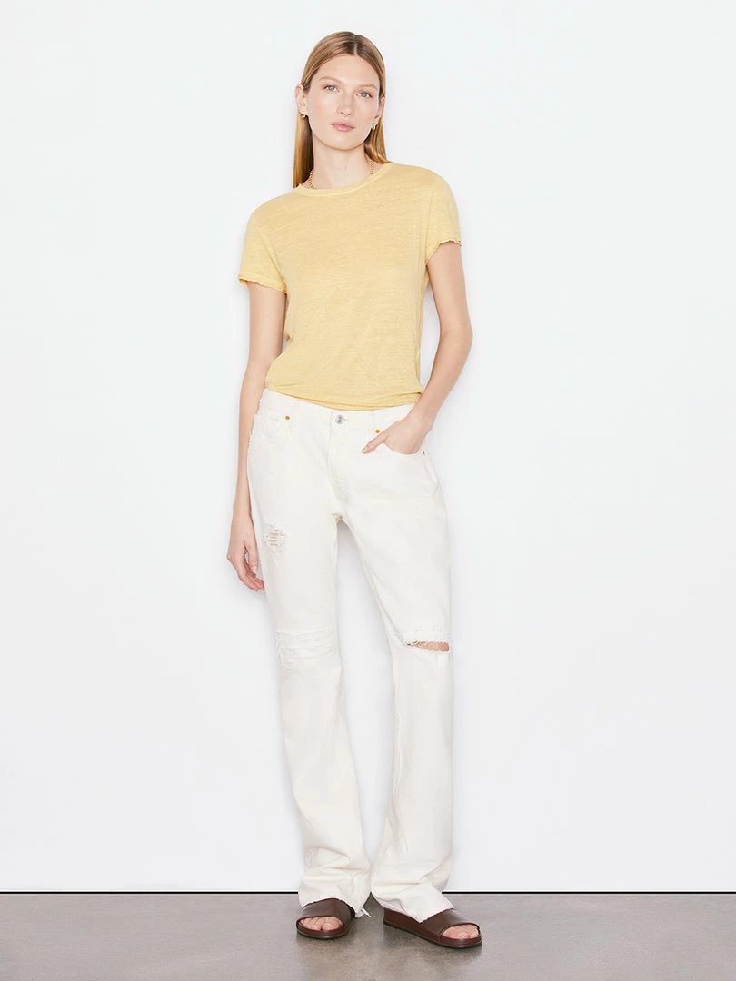Top 10 ✨ Frame-denim Easy True Tee -- Wheat ⭐ 2 Frame-denim Easy True Tee -- Wheat