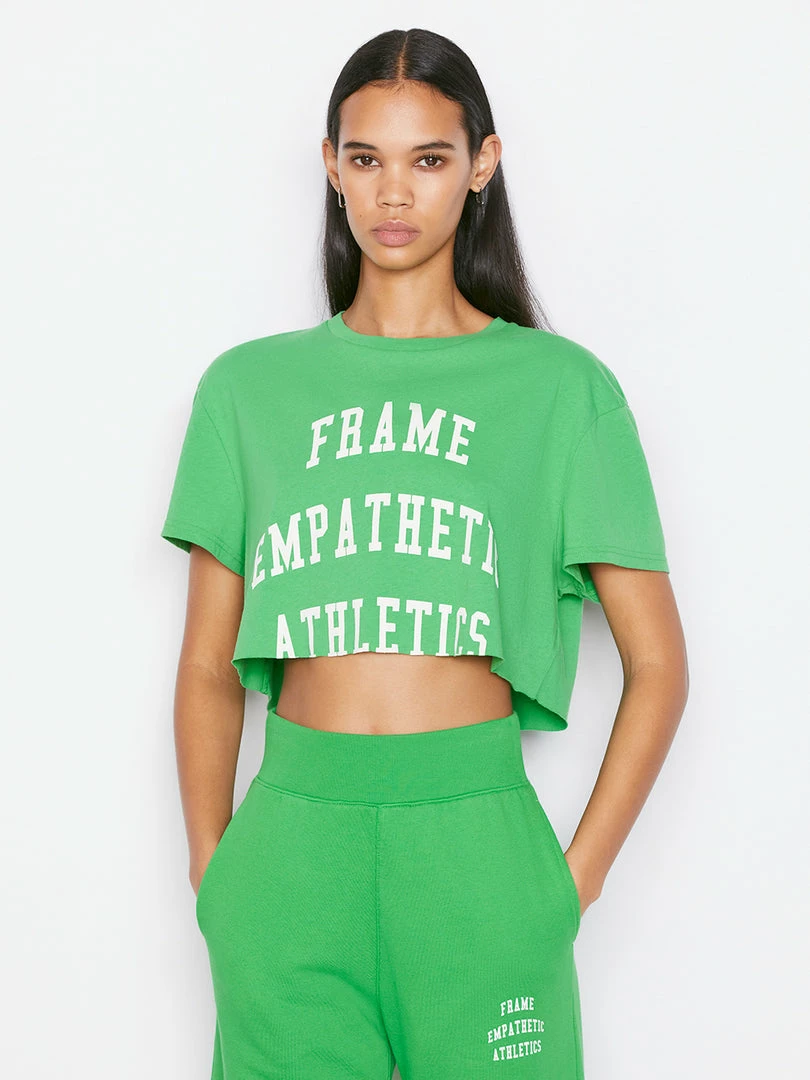 Buy π― Frame-denim Cutoff Slouchy Tee -- Grass Green π© Women π₯ 1 Frame-denim Cutoff Slouchy Tee -- Grass Green Women