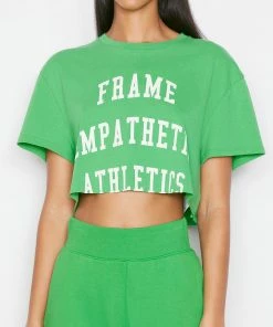 Buy π― Frame-denim Cutoff Slouchy Tee -- Grass Green π© Women π₯ 6 Frame-denim Cutoff Slouchy Tee -- Grass Green Women