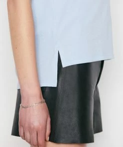 Coupon ๐ Frame-denim Le Mid Muscle Crew -- Chambray Blue ๐ 12 Frame-denim Le Mid Muscle Crew -- Chambray Blue