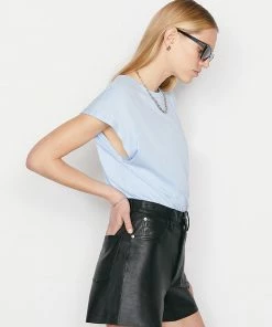 Coupon ๐ Frame-denim Le Mid Muscle Crew -- Chambray Blue ๐ 11 Frame-denim Le Mid Muscle Crew -- Chambray Blue