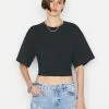 Frame-denim Elastic Back Tee -- Noir Women