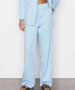 Frame-denim Relaxed Straight Trouser -- Sky Blue