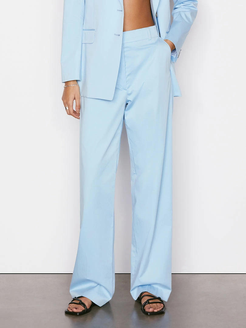 Promo ๐ Frame-denim Relaxed Straight Trouser -- Sky Blue โ๏ธ 1 Frame-denim Relaxed Straight Trouser -- Sky Blue