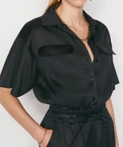 Best reviews of βοΈ Frame-denim Patch Pocket Romper -- Noir π© Women π€© 10 Frame-denim Patch Pocket Romper -- Noir Women