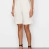 Frame-denim Relaxed Bermuda Short -- Bone Women