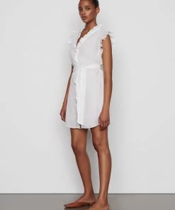 Frame-denim Lauren Dress -- Blanc