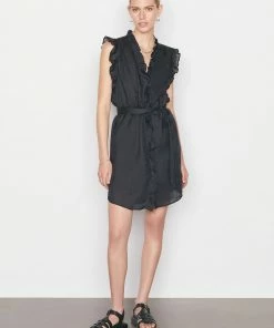 Frame-denim Lauren Dress -- Noir