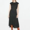 Frame-denim Gathered Seam Dress -- Noir