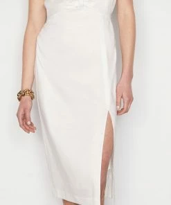 Frame-denim Sleeveless Twist Dress -- Off White Women