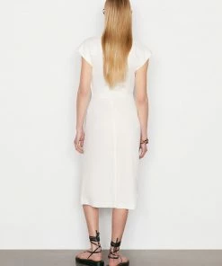Frame-denim Sleeveless Twist Dress -- Off White Women