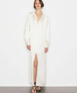 Frame-denim Kaftan Maxi Dress -- Bone