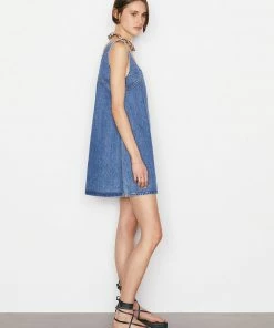 Frame-denim Micro Flare Denim Dress -- Molino