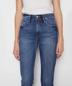 Frame-denim Women Le Sylvie Slender Straight Heritage -- Halston